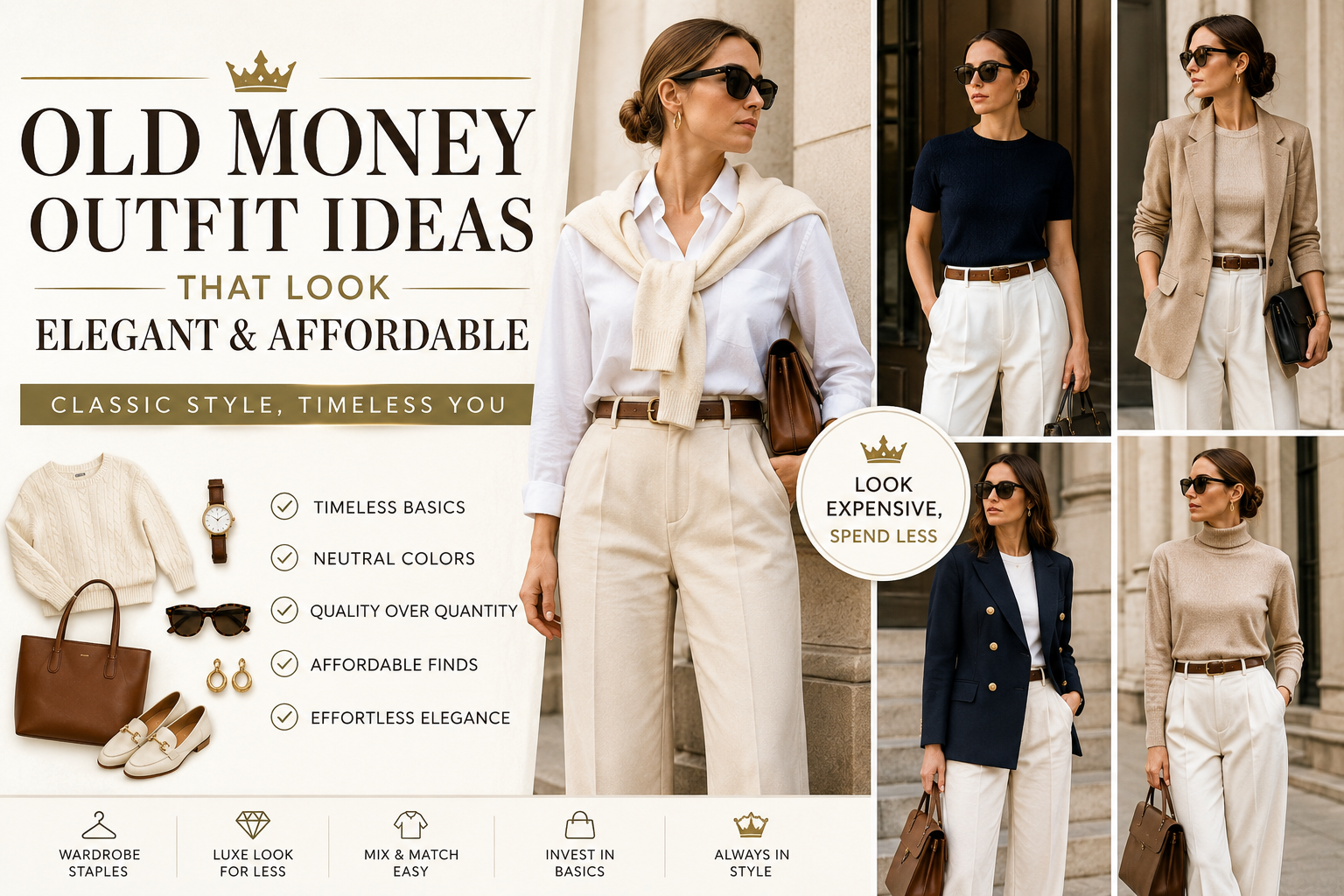 Old Money Outfit Ideas That Look Elegant and Affordable
