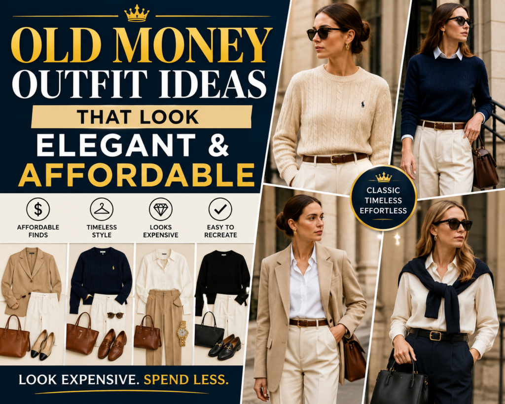 Old Money Outfit Ideas That Look Elegant and Affordable